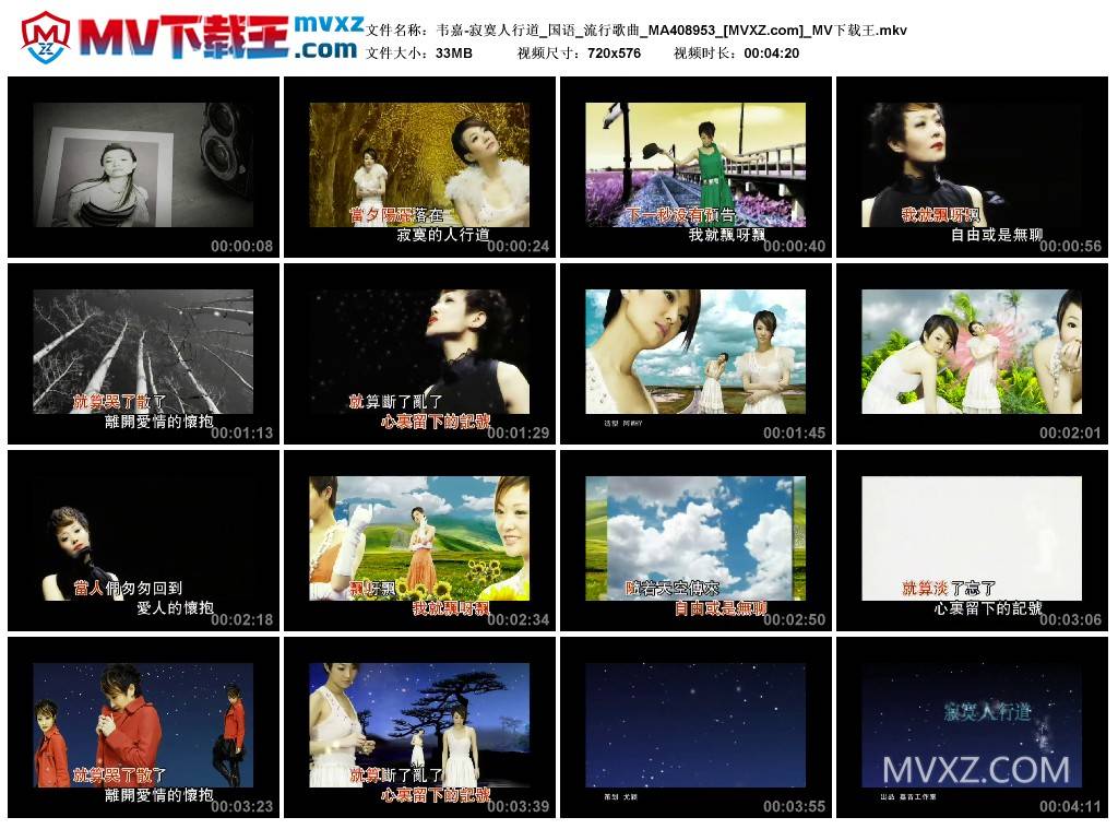 韦嘉-寂寞人行道_国语_流行歌曲_MA408953